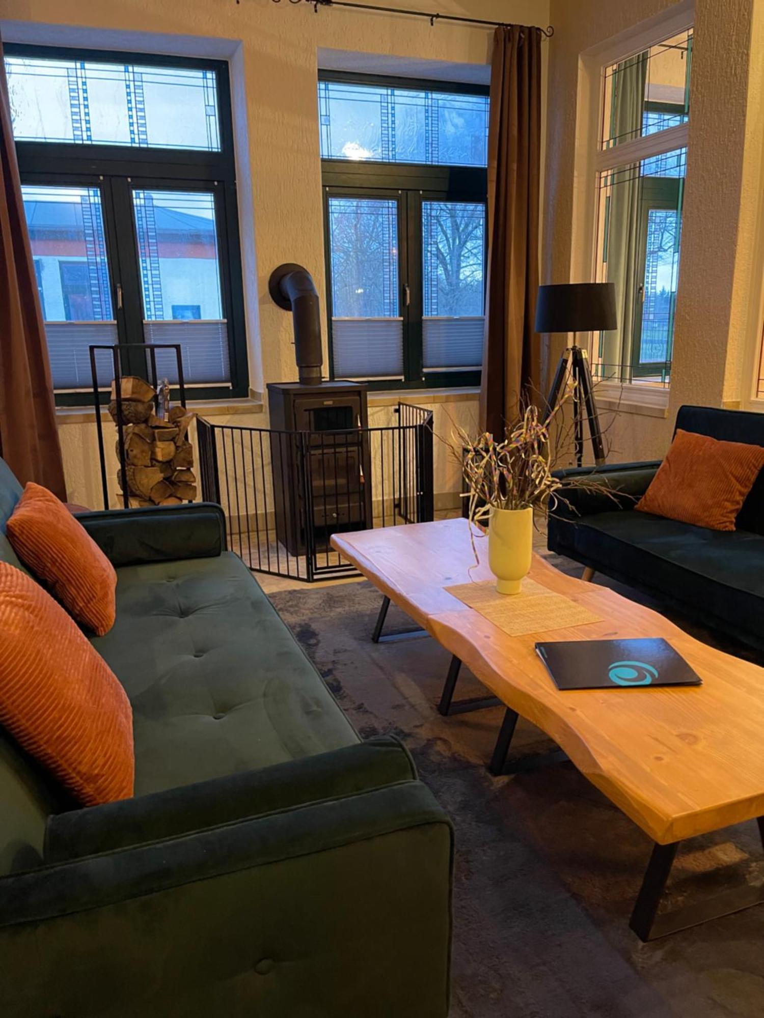 Ferienwohnung Mit Kamin Und Traumhafter Dachterrasse Mit Weitblick In Die Natur Neu Gaarz Exterior foto