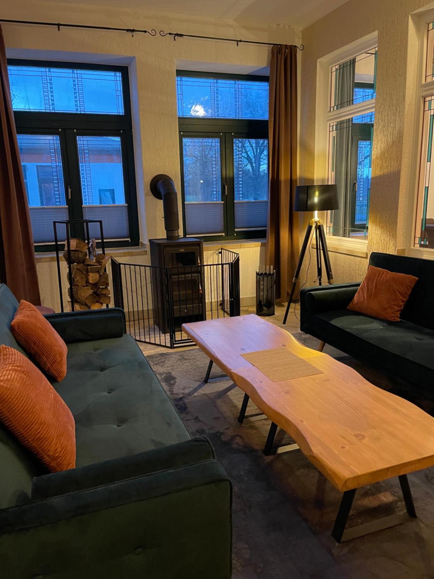 Ferienwohnung Mit Kamin Und Traumhafter Dachterrasse Mit Weitblick In Die Natur Neu Gaarz Exterior foto
